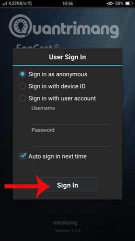 Sử dụng Sopcast không tài khoản