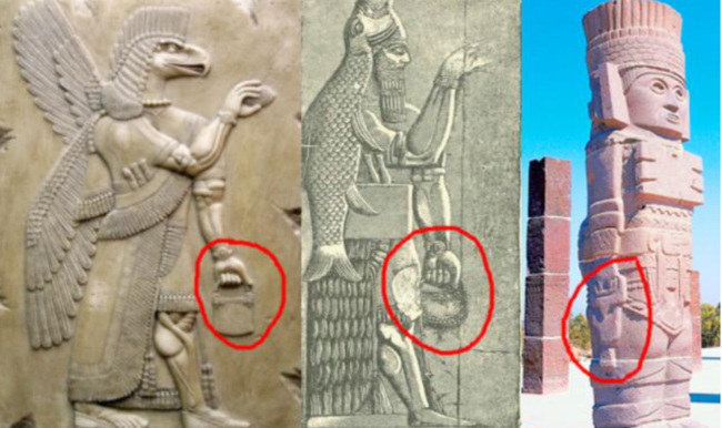 Tượng thần cổ xưa cầm "túi xách hiện đại", bằng chứng về du hành xuyên thời gian? Tuong-co-1