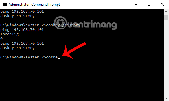 Sao chép một phần của lệnh bằng F2 Sao chép một phần của lệnh bằng F2