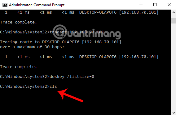 Xóa toàn bộ lệnh trên Command Prompt Xóa toàn bộ lệnh trên Command Prompt