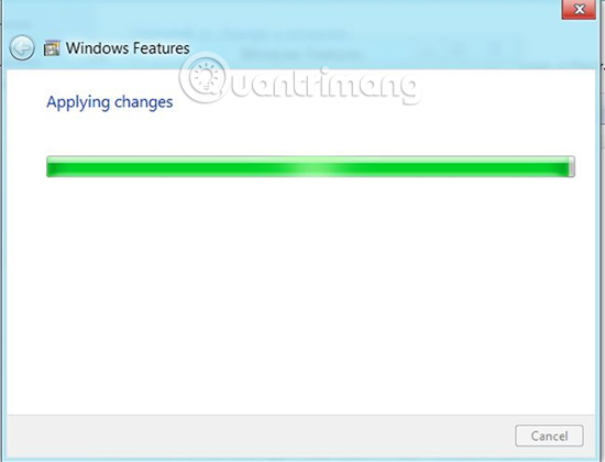 Quá trình vô hiệu hóa Hyper-V