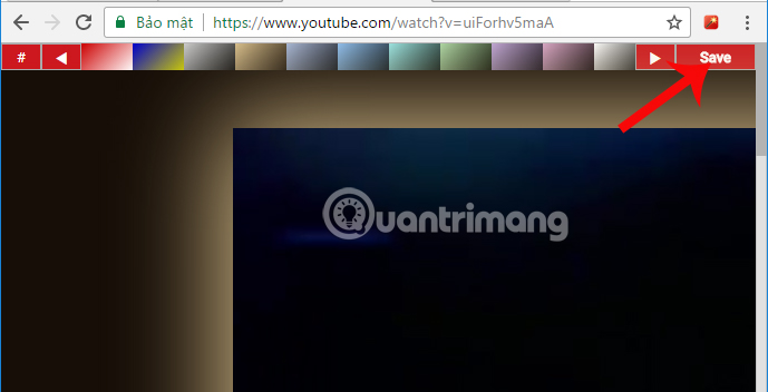 Chọn màu nền thay đổi trên Youtube Chọn màu nền thay đổi trên Youtube