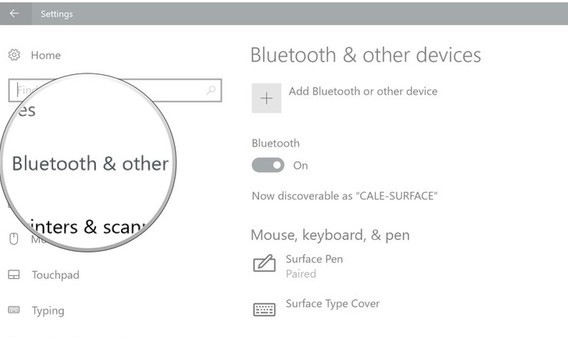 Nhấn chọn Bluetooth & other devices
