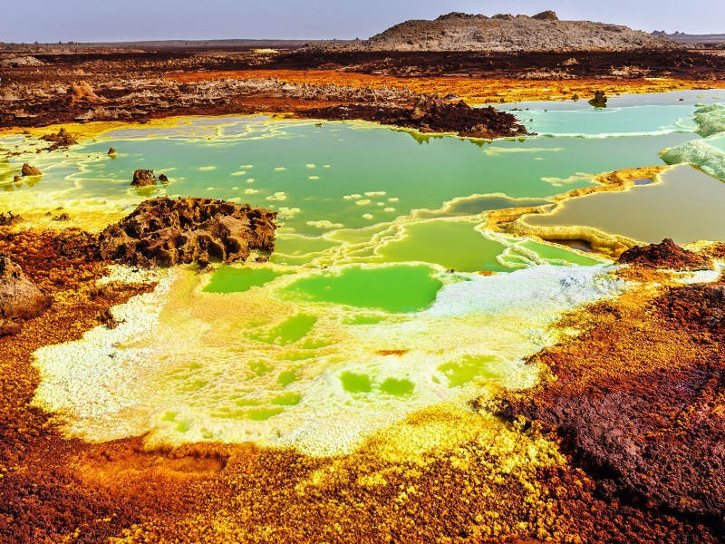 Danakil Depression ở Ethiopia lại mang một vẻ đẹp kỳ lạ