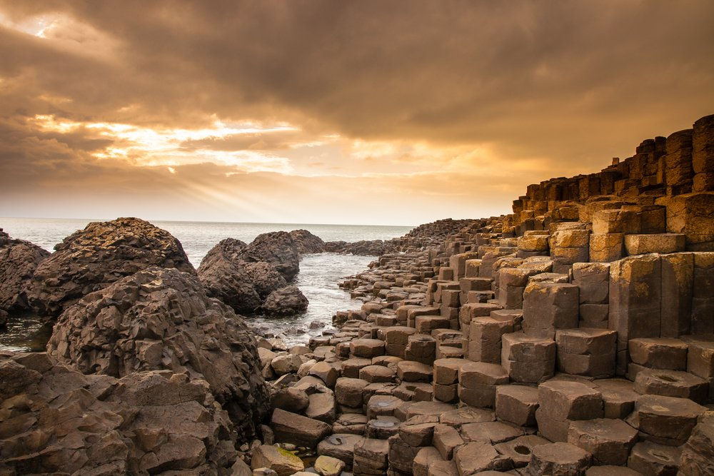 Kỳ quan "Giant's Causeway" ở Ireland
