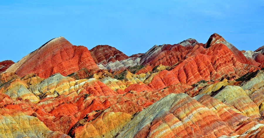 Dải núi cầu vồng Zhangye Danxia ở Trung Quốc