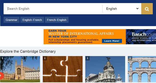 Từ điển Cambridge Từ điển Cambridge