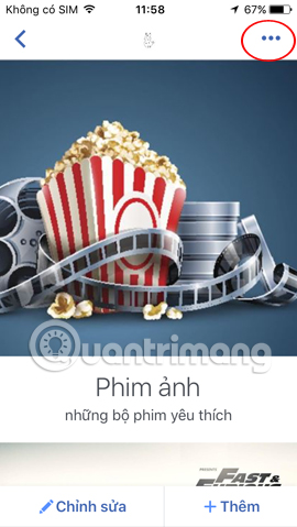 Tùy chỉnh thư viện trên Facebook