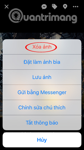 Xóa ảnh trong thư viện Facebook Xóa ảnh trong thư viện Facebook