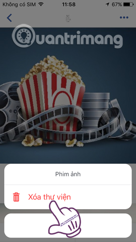 Xóa thư viện trên Facebook Xóa thư viện trên Facebook