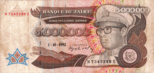 Đồng tiền trong chế độ độc tài chuyên chế Monbutu