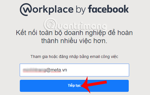 Email công ty trên Facebook Workplace