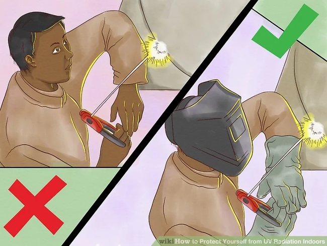 Sử dụng loại kính phù hợp trong môi trường đặc thù có tia UV Sử dụng loại kính phù hợp trong môi trường đặc thù có tia UV