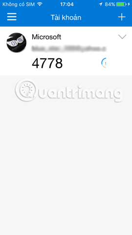 Mã kích hoạt Microsoft trên Authenticator