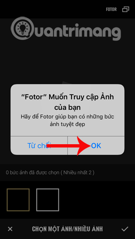 Fotor truy cập album ảnh Fotor truy cập album ảnh