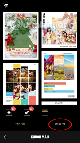 Kiểu ghép ảnh cổ điển  Kiểu ghép ảnh cổ điển