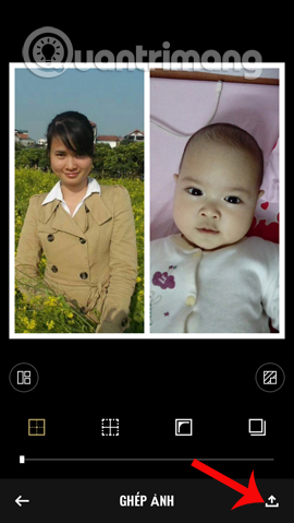 Lưu ảnh ghép trên Fotor Lưu ảnh ghép trên Fotor