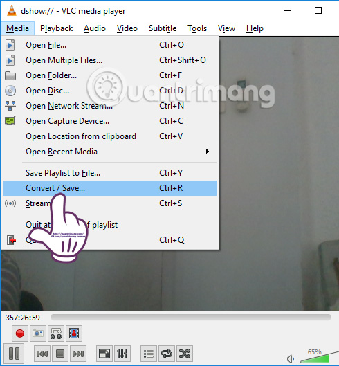 Nhấn Concert / Save lưu video 