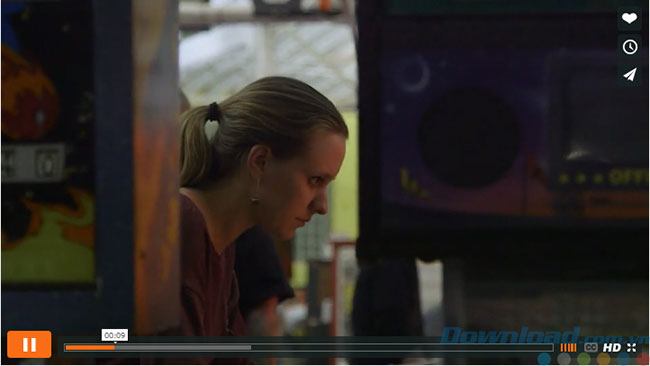 Giao diện xem video trên Vimeo