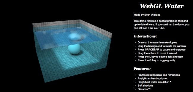 Chơi đùa với nước trên WebGL