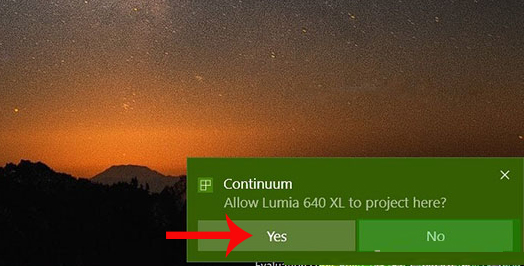 Thông báo kết nối trên PC