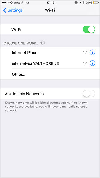 Tắt tính năng Ask to Join Network