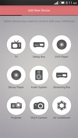  ASmart Remote IR hỗ trợ thiết bị điện tử