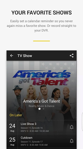 Lịch nhắc trên Peel Smart Remote