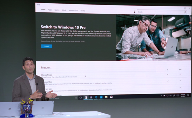 Windows 10 Pro sang Windows 10 S miễn phí