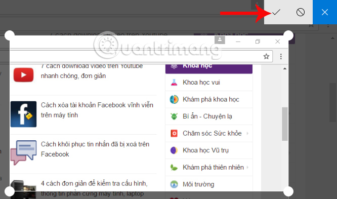 Cắt ảnh chụp màn hình Cắt ảnh chụp màn hình