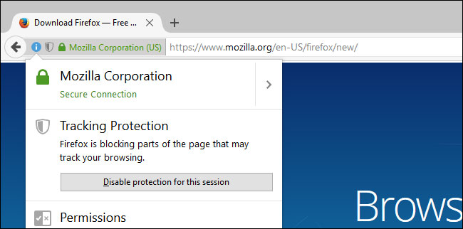 Tính năng Tracking Protection trên Firefox