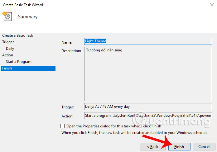 Lên lịch chuyển nền sáng tự động Windows 10 Lên lịch chuyển nền sáng tự động Windows 10