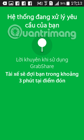 Thời gian đón chuyến xe