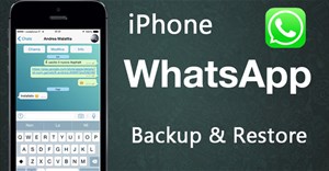 Hướng dẫn khôi phục các tin nhắn và hình ảnh WhatsApp đã xóa trên iPhone
