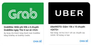 Cách tìm mã giảm giá Uber, Grab cực nhanh và đơn giản