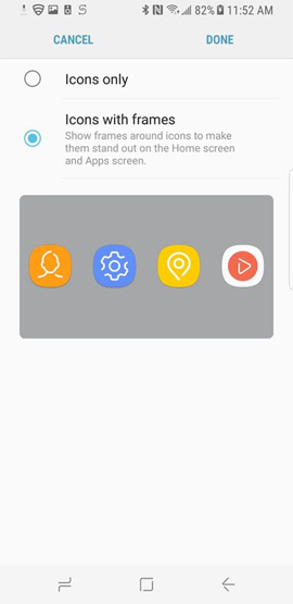 Bỏ viền icon của ứng dụng 