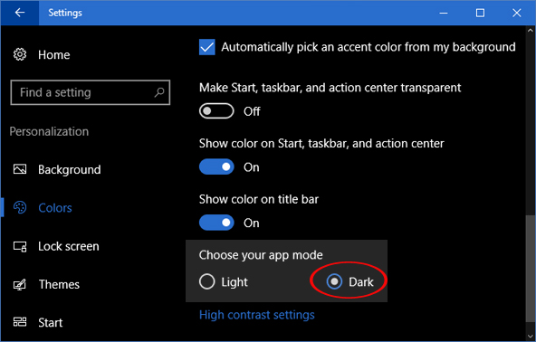 Chuyển File Explorer sang nền tối Chuyển File Explorer sang nền tối