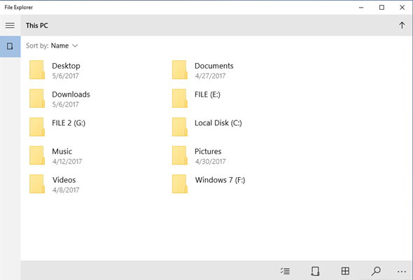 Giao diện File Explorer mới Giao diện File Explorer mới