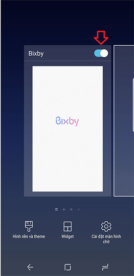Thanh điều chỉnh trợ lý Bixby