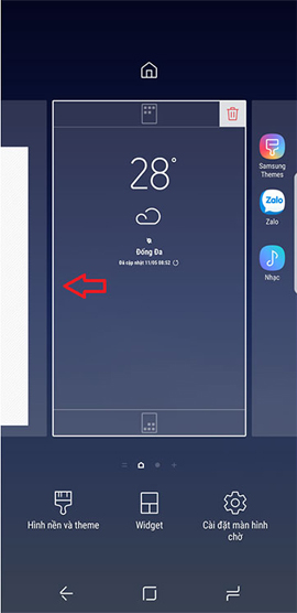 Giao diện màn hình trên Galaxy S8 Giao diện màn hình trên Galaxy S8