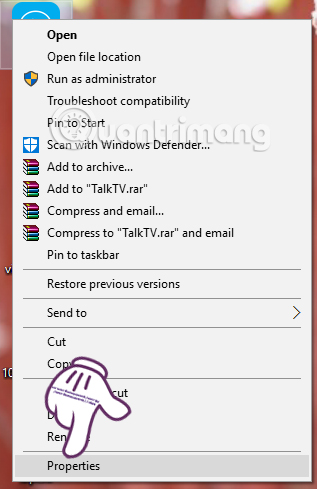 Nhấn chọn Properties Nhấn chọn Properties