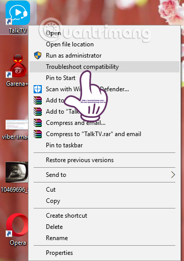 Nhấn chọn Troubleshoot compatibility Nhấn chọn Troubleshoot compatibility