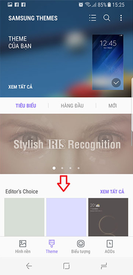 Chon theme mới cho S8