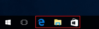Các ứng dụng theo thứ tự trên taskbar
