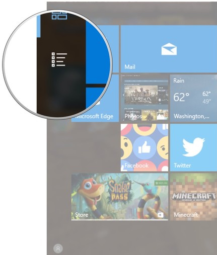 Hiện danh sách ứng dụng tại Start menu Hiện danh sách ứng dụng tại Start menu