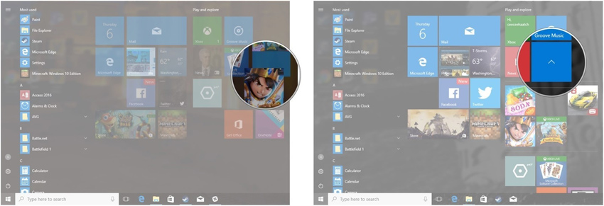 Tạo thư mục ứng dụng trên Start Tạo thư mục ứng dụng trên Start