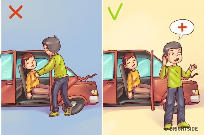 Cứu nạn nhân tai nạn xe