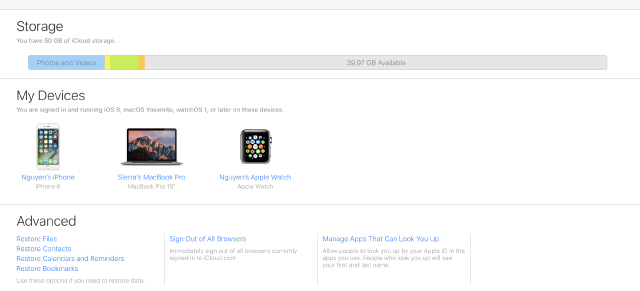 Nhấn chọn Restore Files