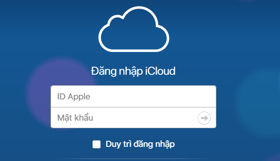 Đăng nhập tài khoản Apple