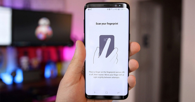 Thiết lập dấu vân tay trên S8